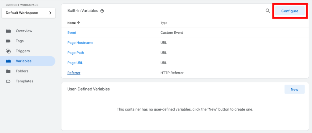 Google Tag Manager Variables