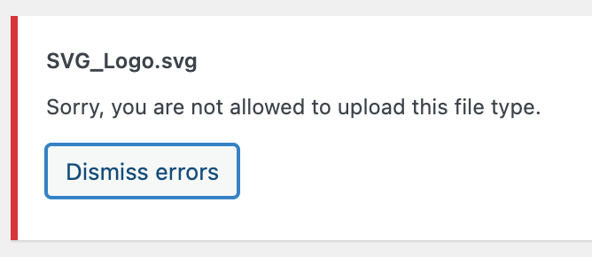 SVG uploaden in WordPress niet toegestaan