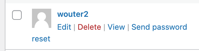 WordPress gebruiker verwijderen