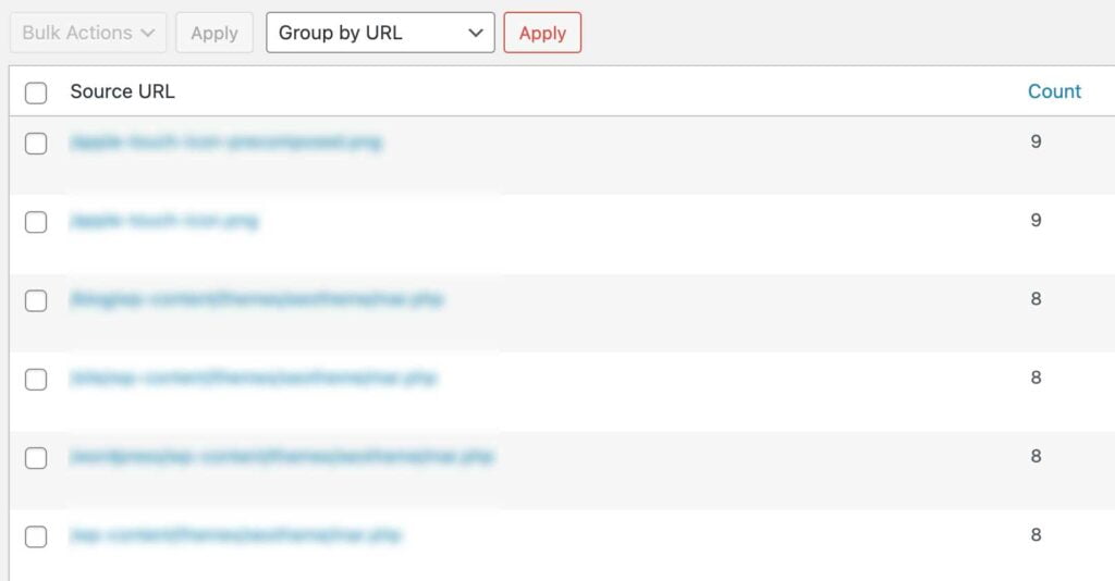 group by URL Redirection